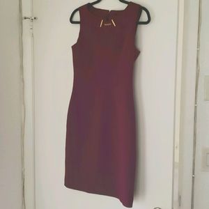 Burgundy dress